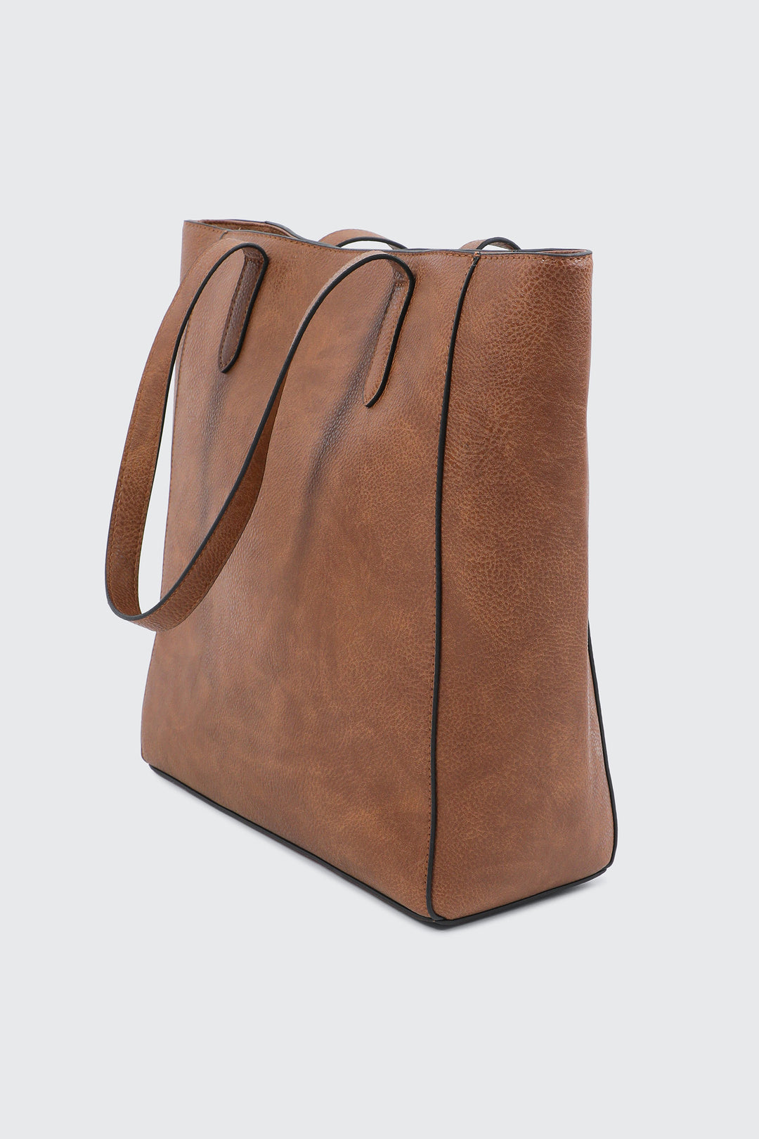 Minimalist Faux Leather Tote Bag
