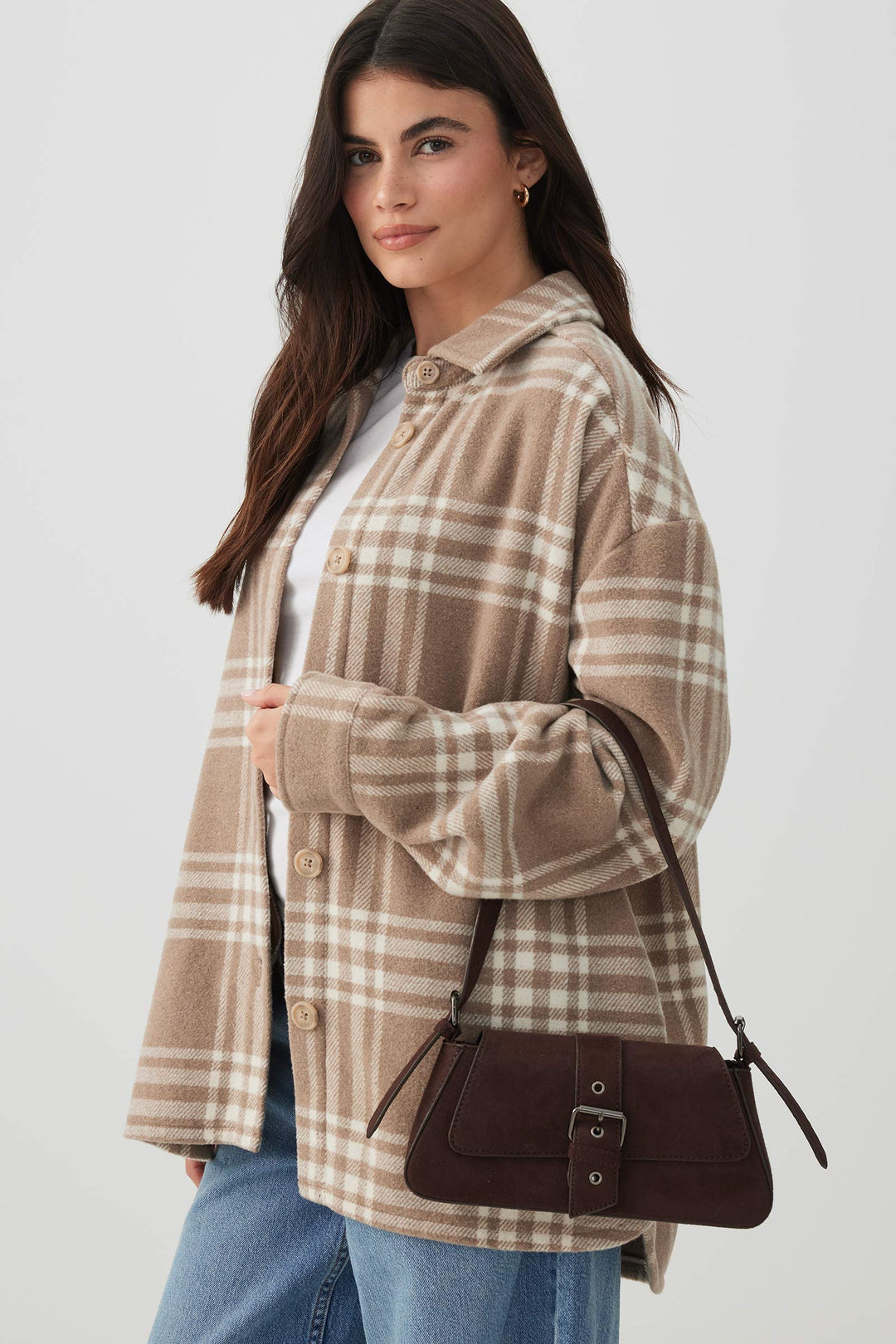 Shoulder Bag with Buckle