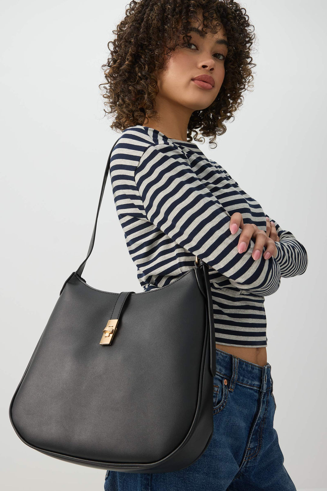 Faux Leather Saddlebag