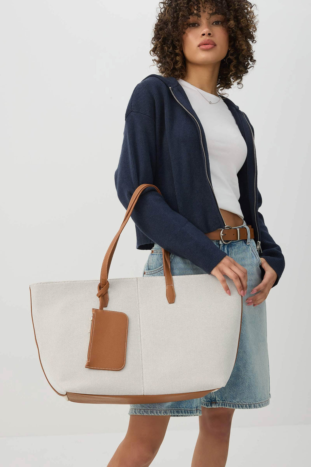 Large Tote Bag with Coin Purse
