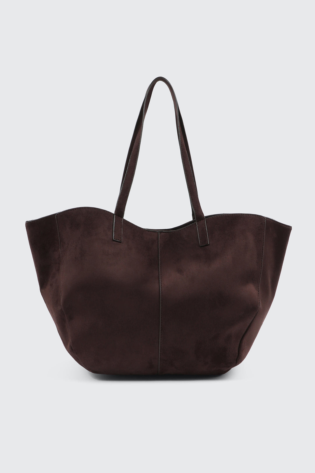 Grand sac fourre-tout en faux suède