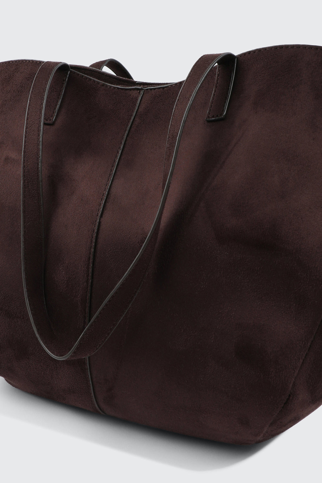 Grand sac fourre-tout en faux suède
