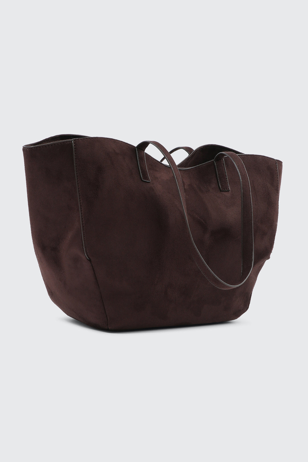 Grand sac fourre-tout en faux suède