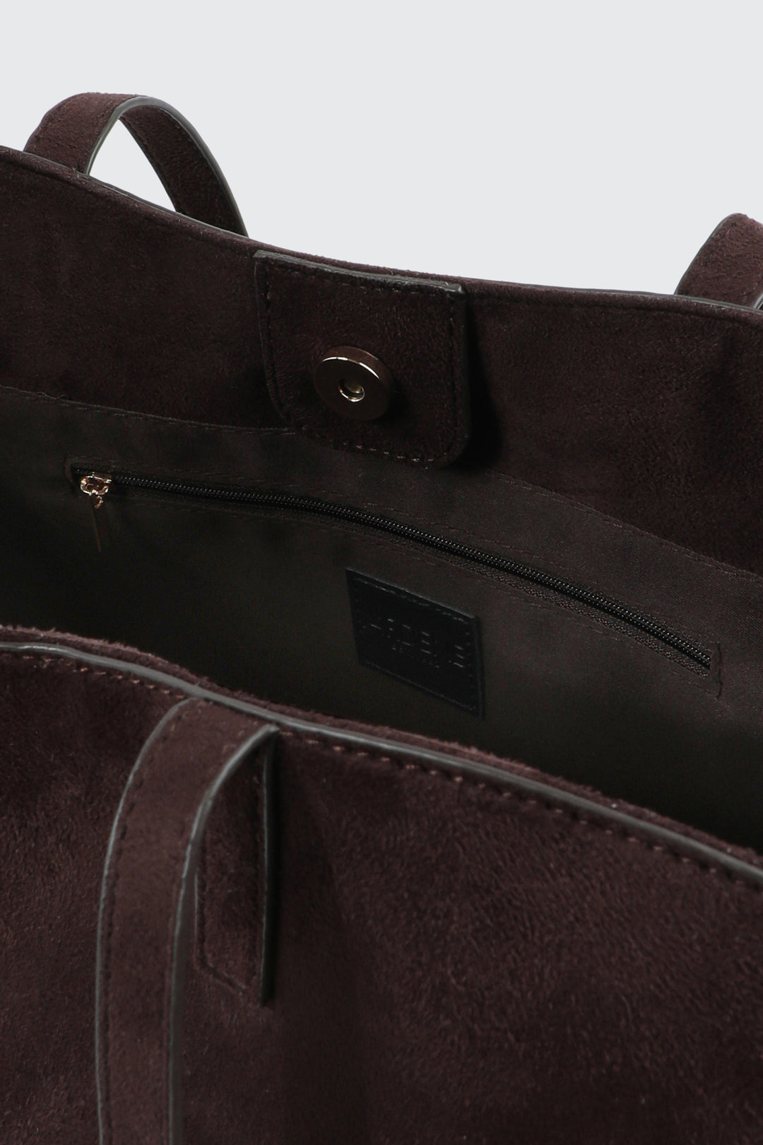 Grand sac fourre-tout en faux suède