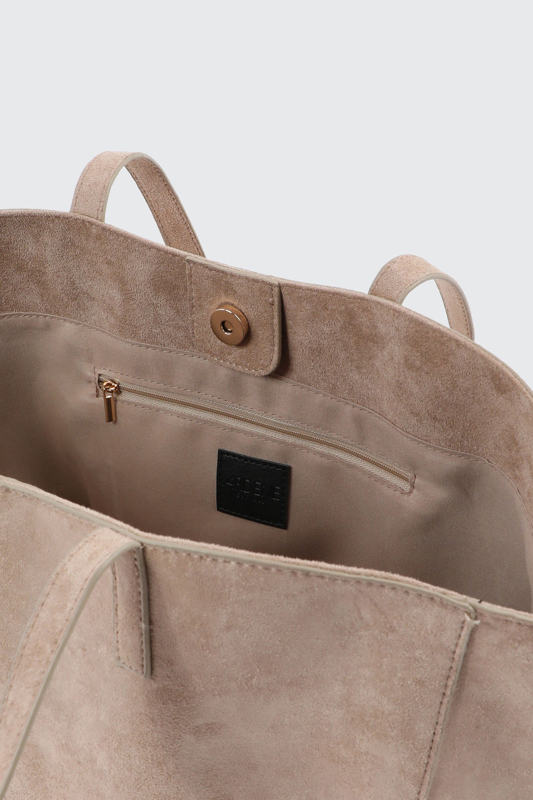 Large Faux Suede Tote Bag