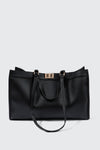 Large Faux Leather Tote Bag