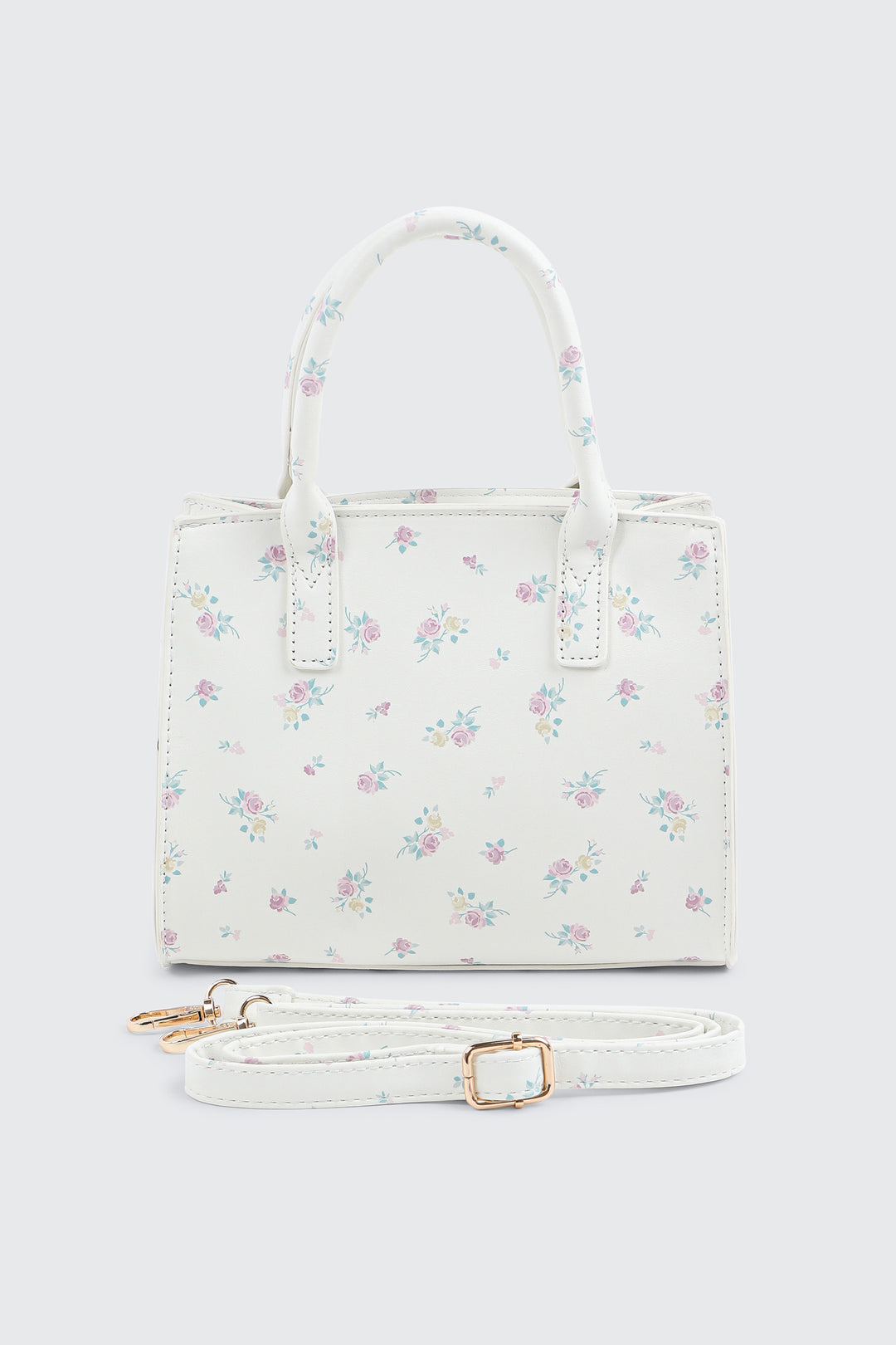 Square Handbag with Padlock Detail