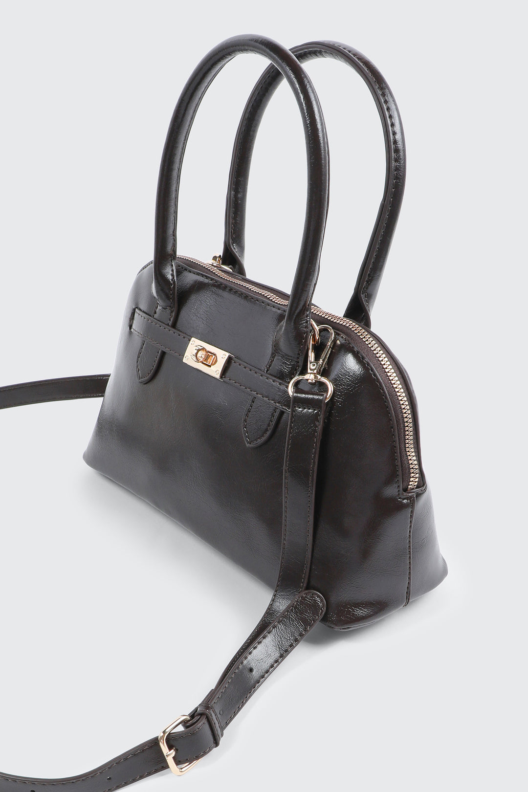 Faux Leather Tote Bag