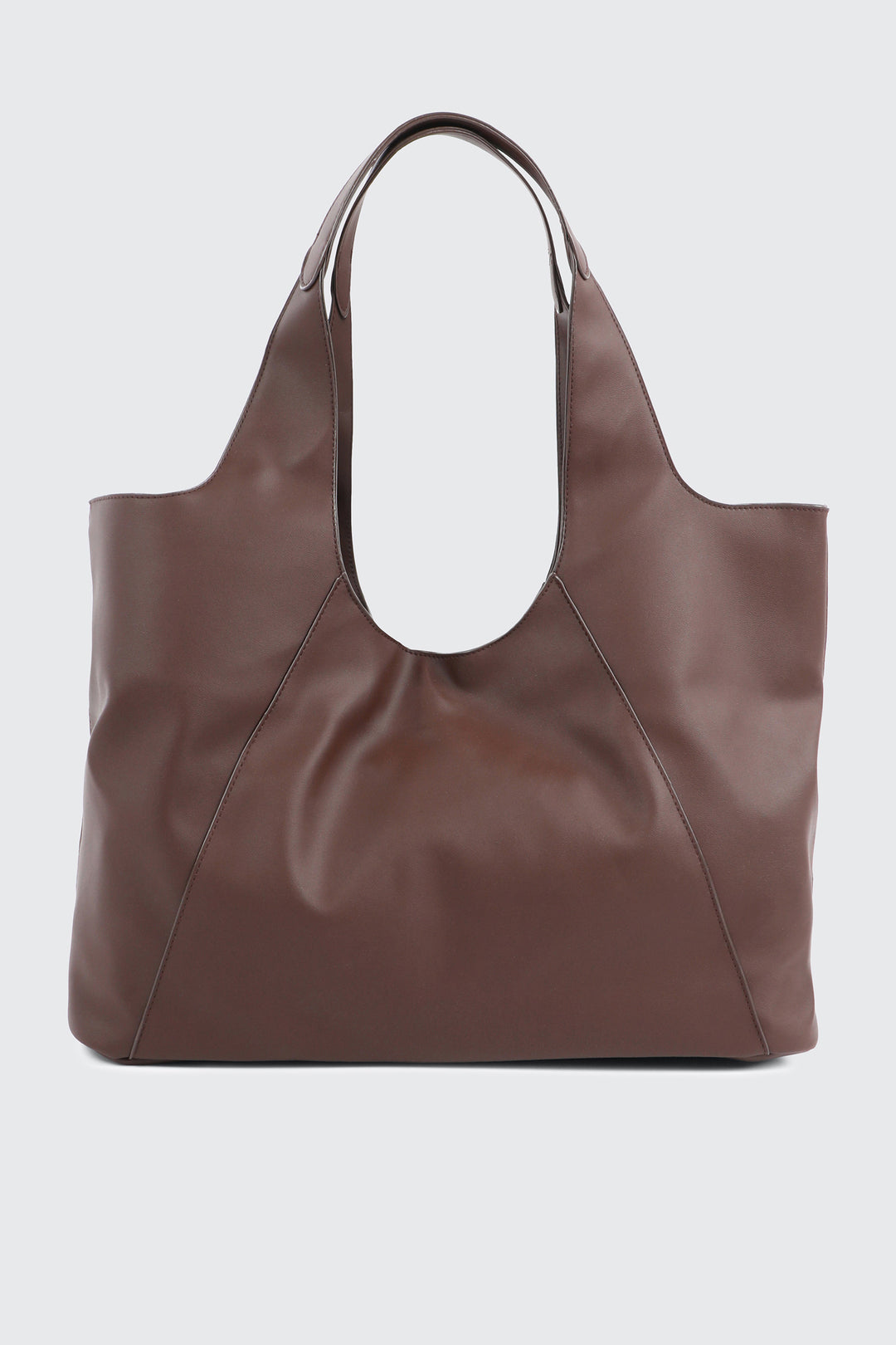 Grand sac d'épaule souple en faux cuir