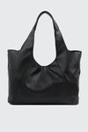 Grand sac d'épaule souple en faux cuir