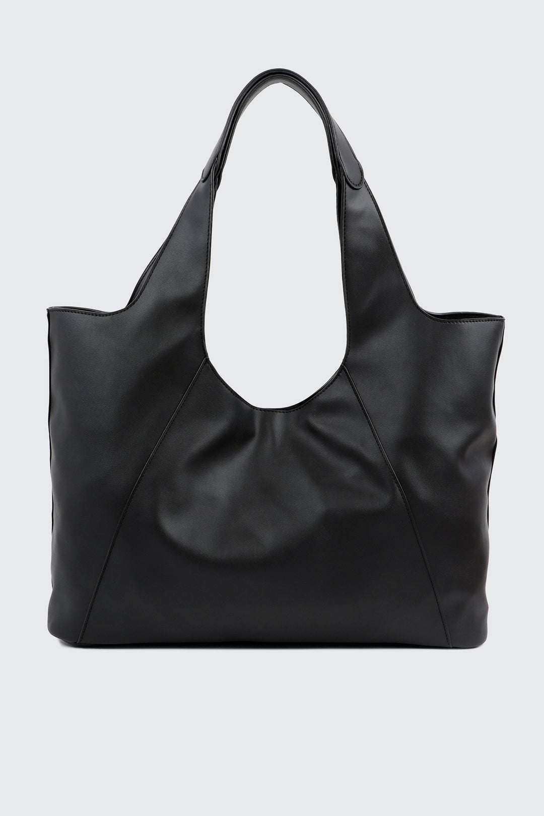 Grand sac d'épaule souple en faux cuir