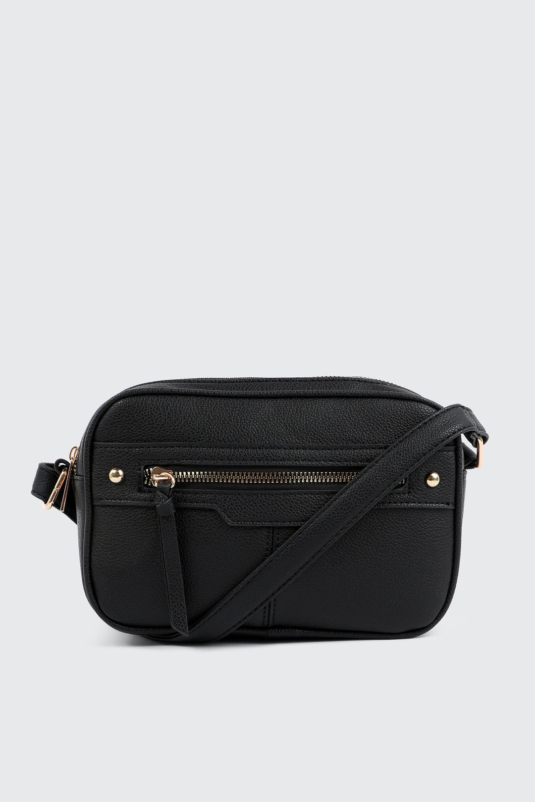 Faux Leather Crossbody Bag