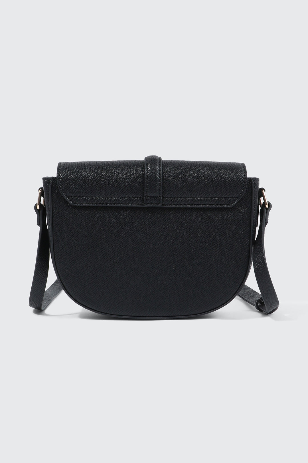 Woven Panel Saddle Crossbody Bag