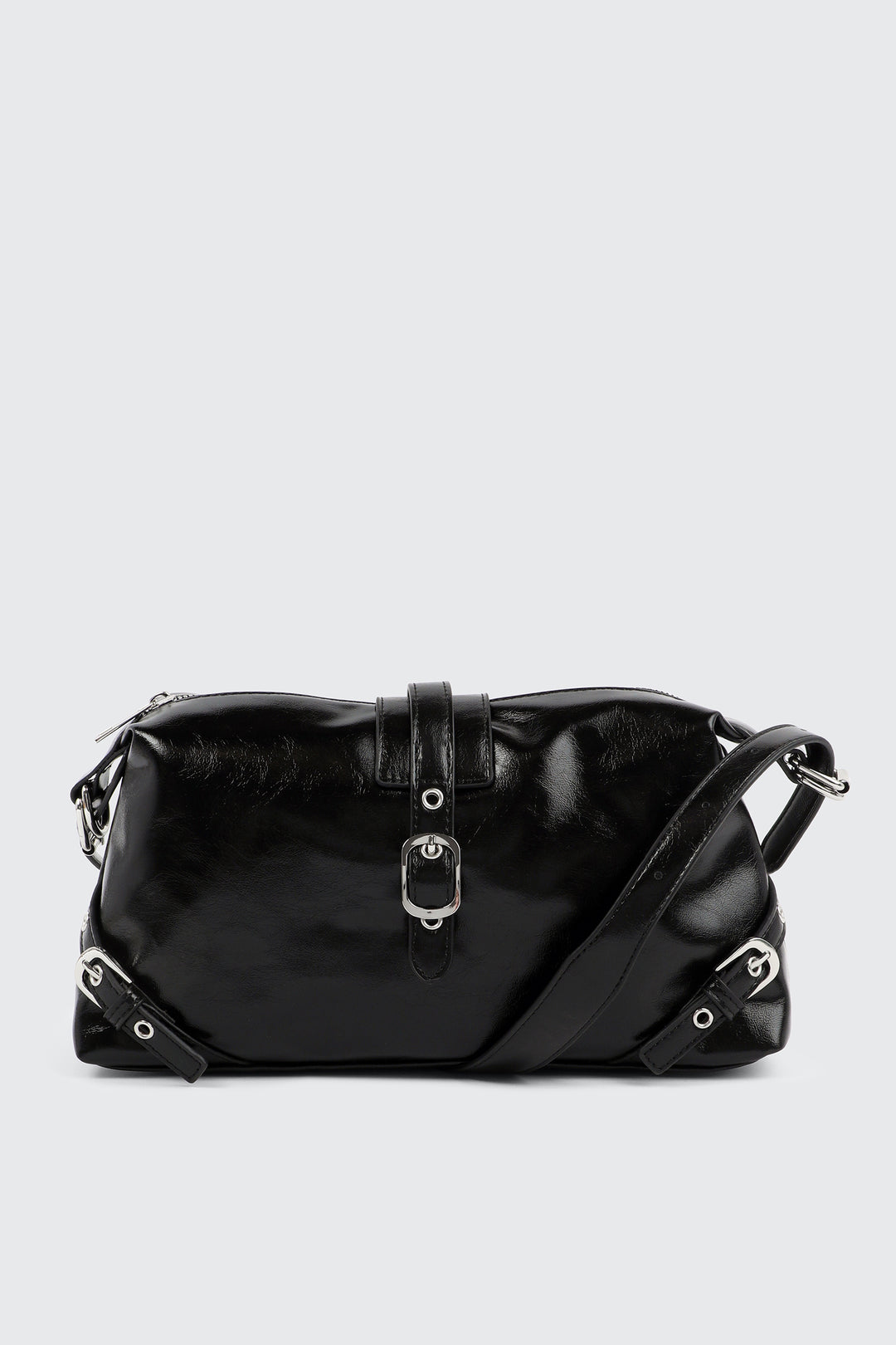 Baguette Bag with Buckle Details