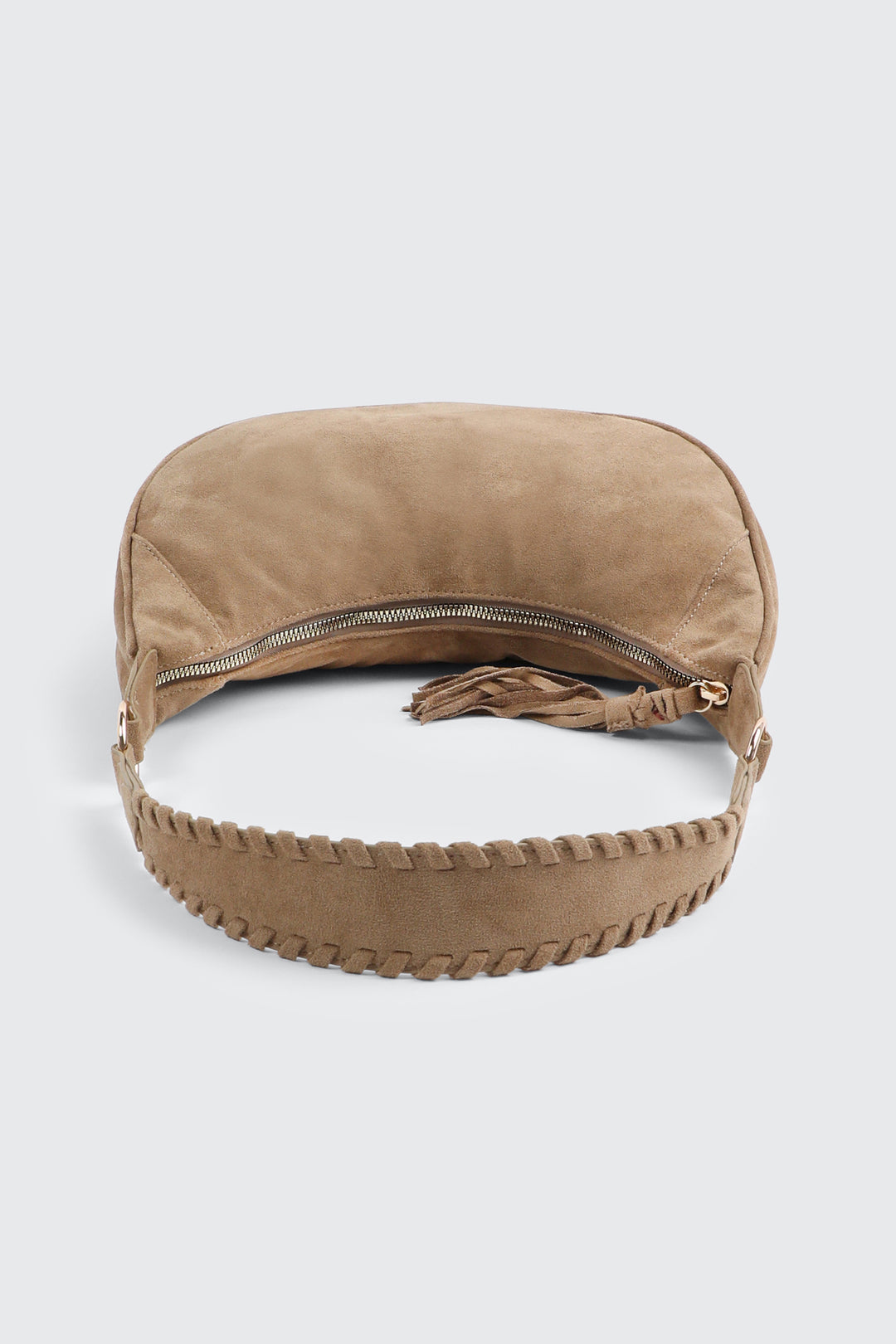 Faux Suede Shoulder Bag