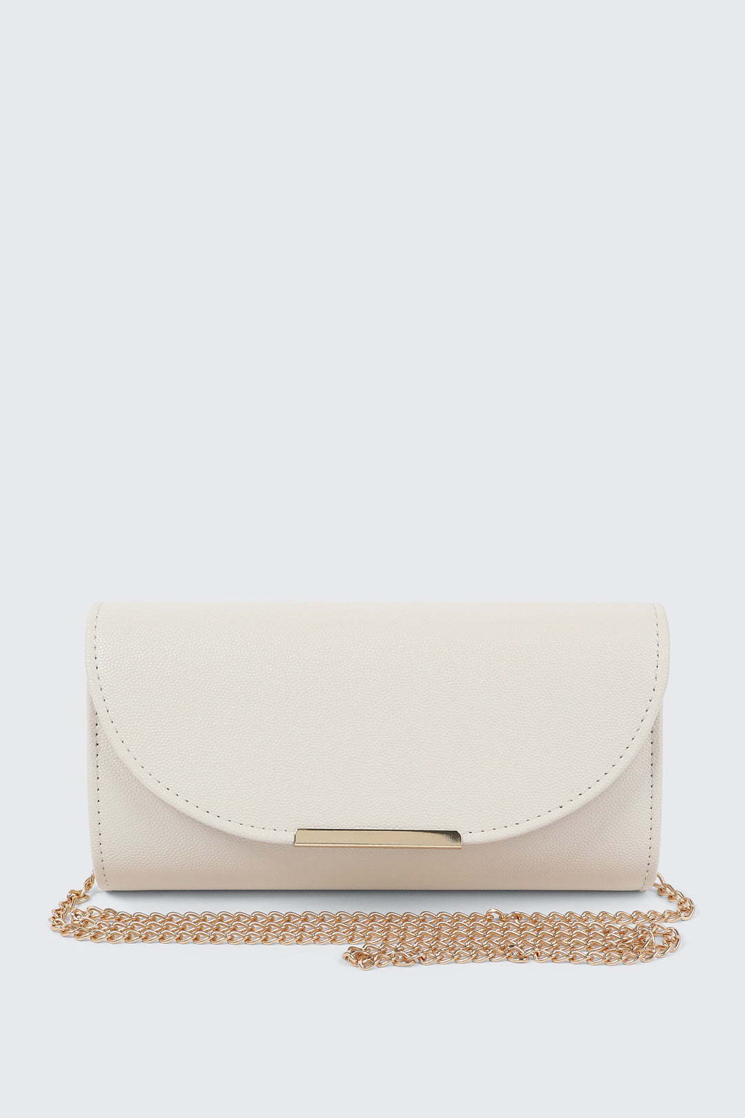Faux Leather Envelope Clutch