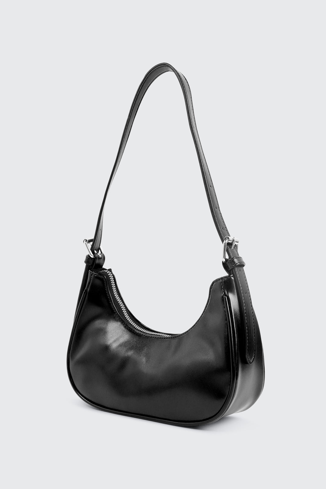 Faux Leather Shoulder Bag