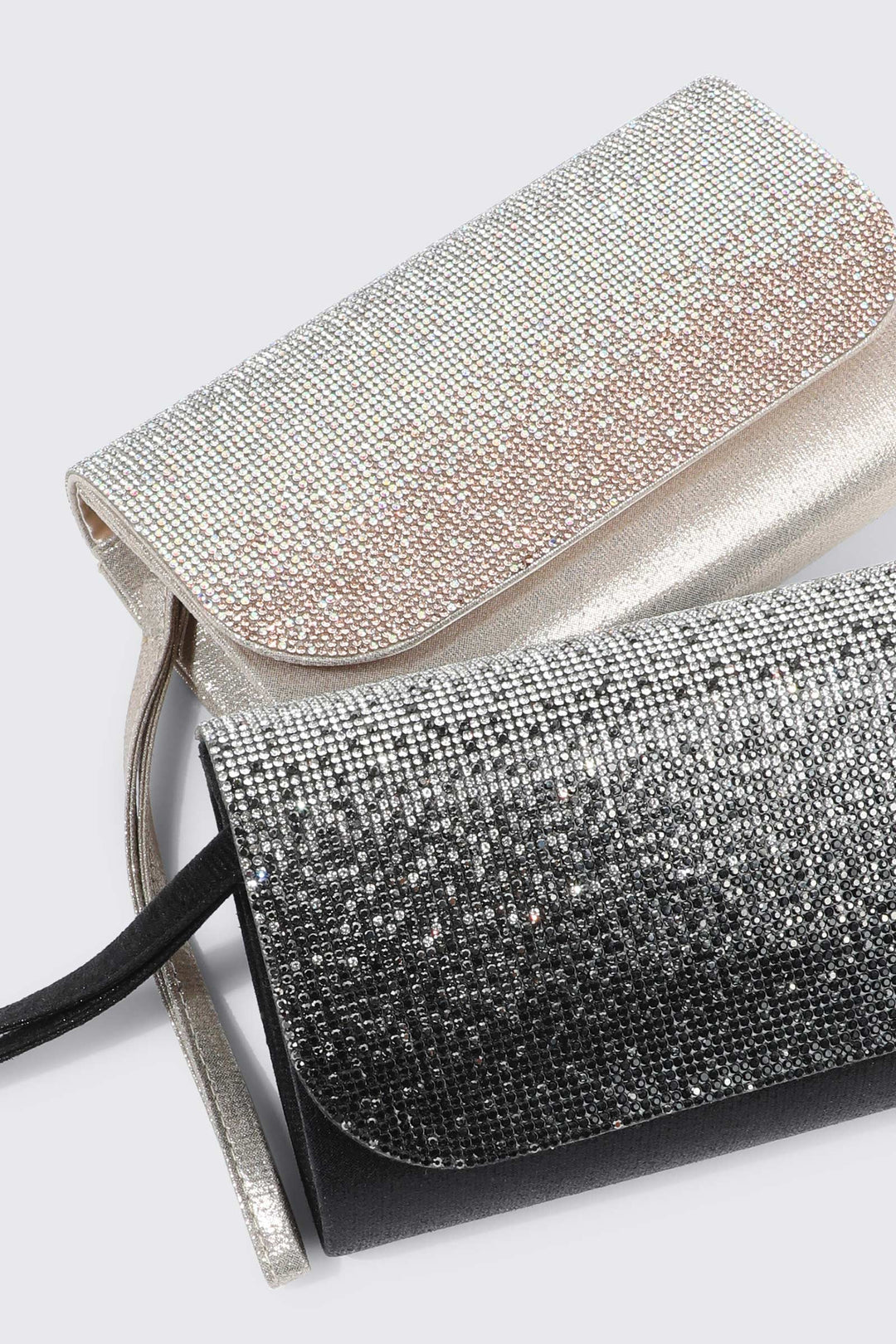 Rhinestone Flap Clutch