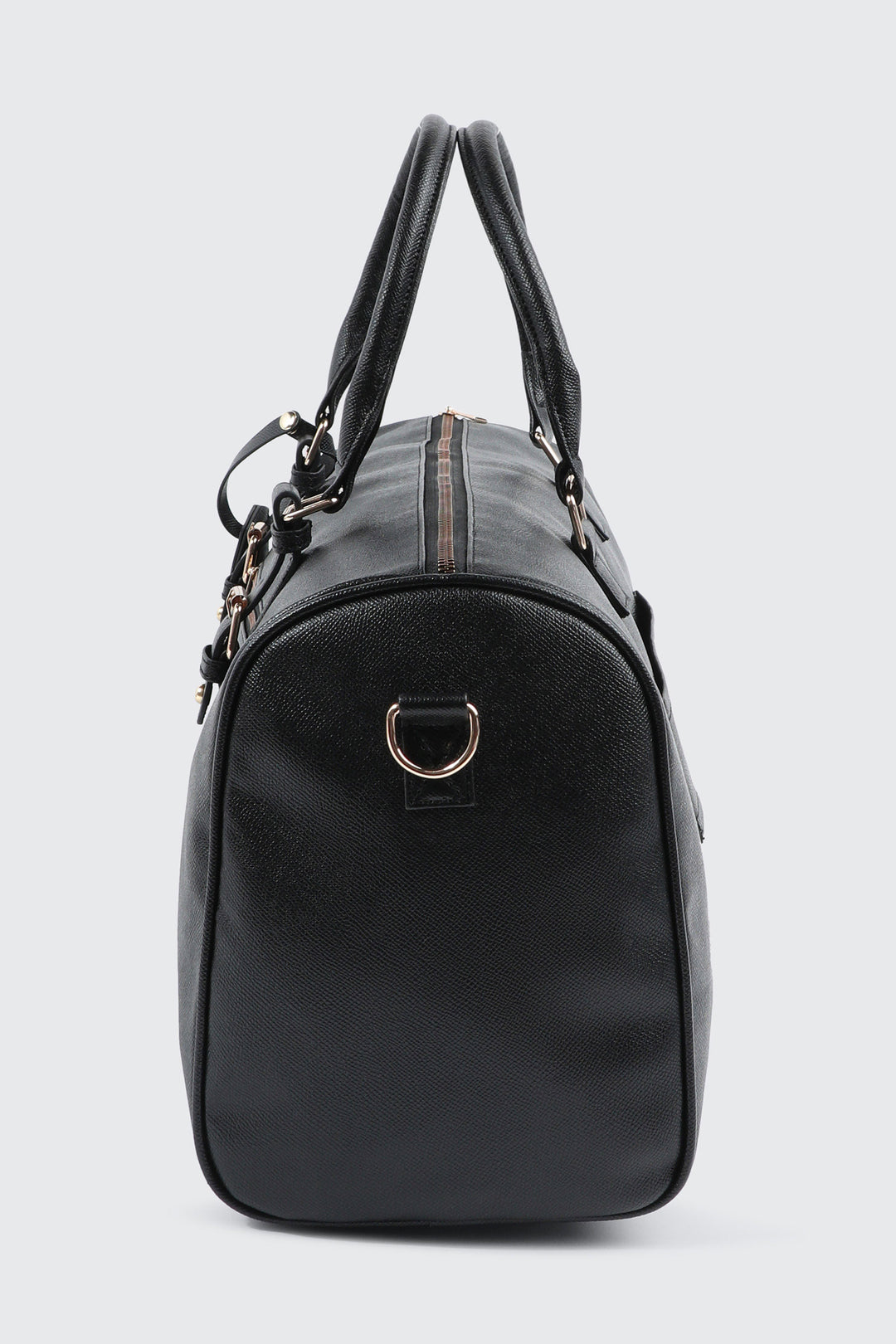 Faux Leather Duffle Bag