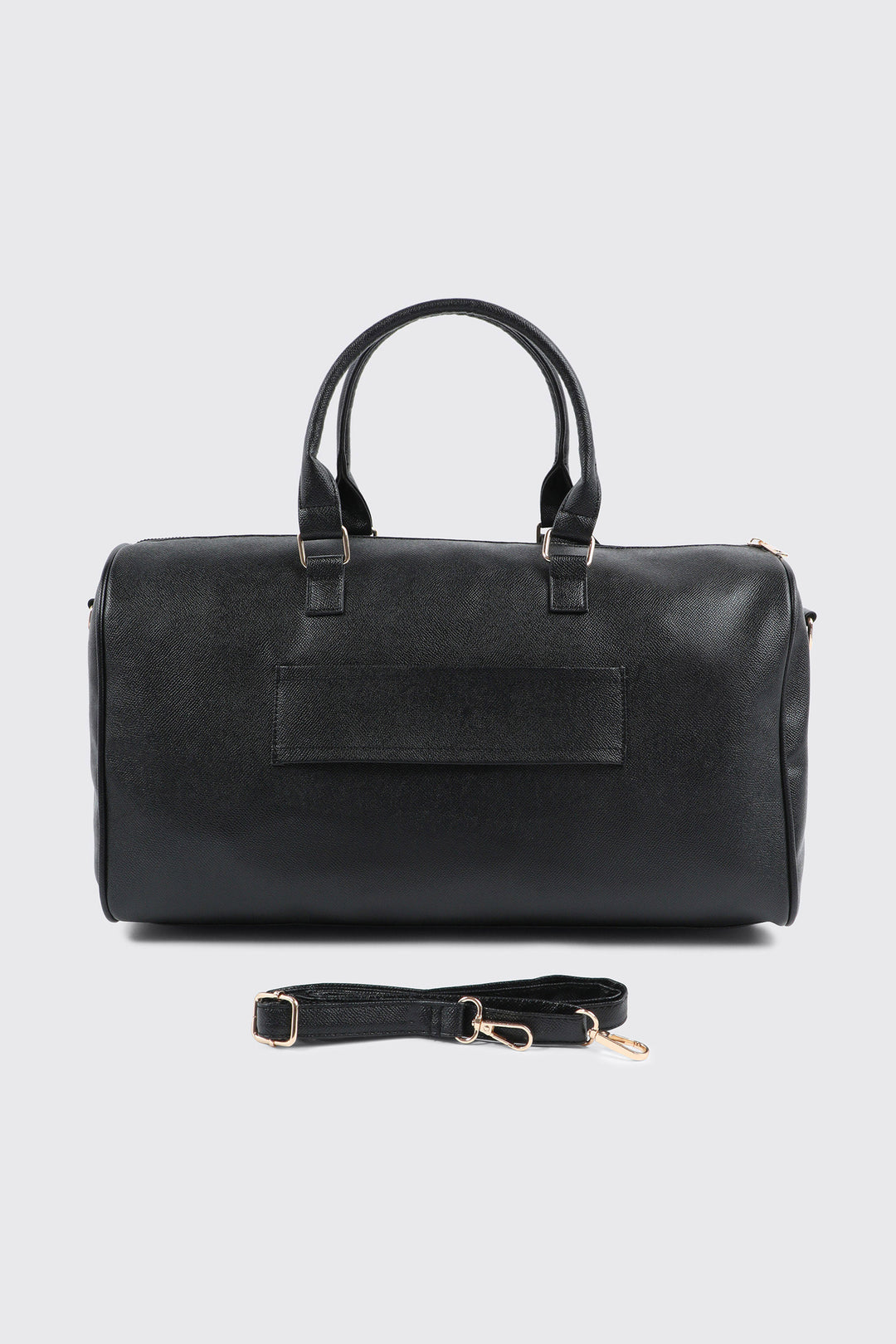 Faux Leather Duffle Bag