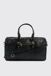Faux Leather Duffle Bag