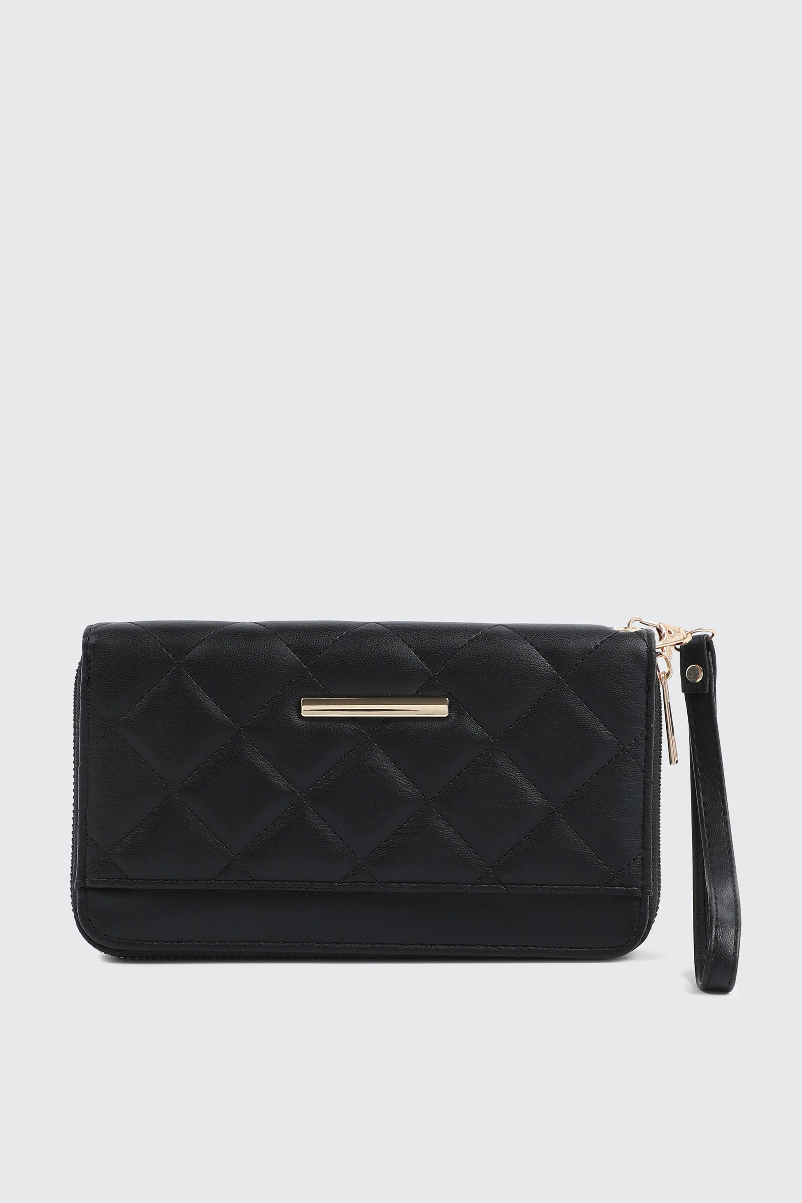 小物 BLACK LEATHERS middle wallet DIAMOND Diamond Quilted Wallet – Ardene