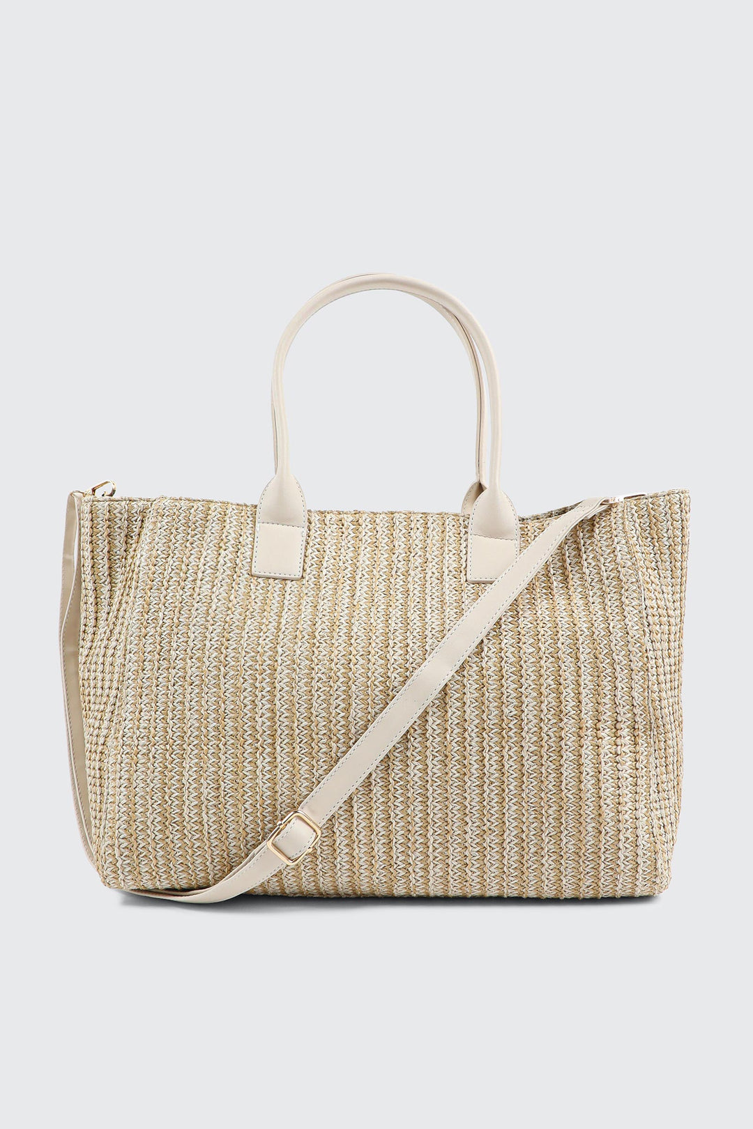 Braided Straw Tote