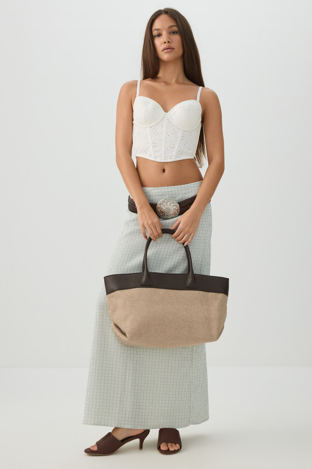 Sac fourre-tout effet paille