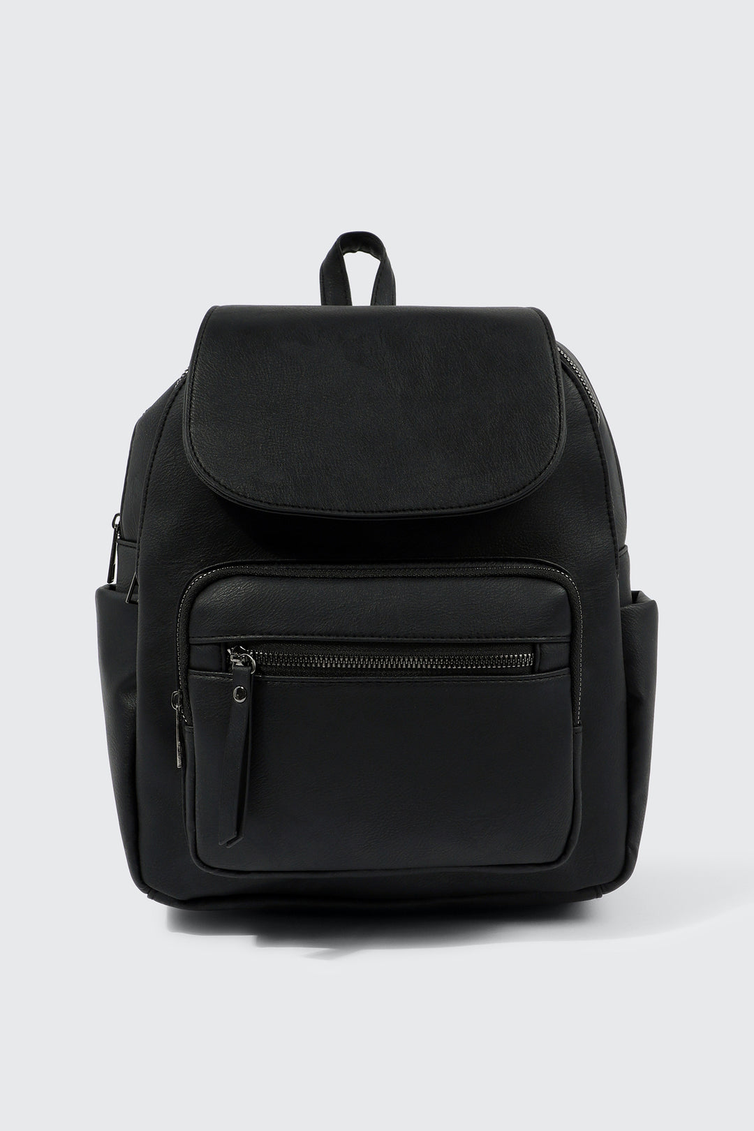 Small Faux Leather Backpack