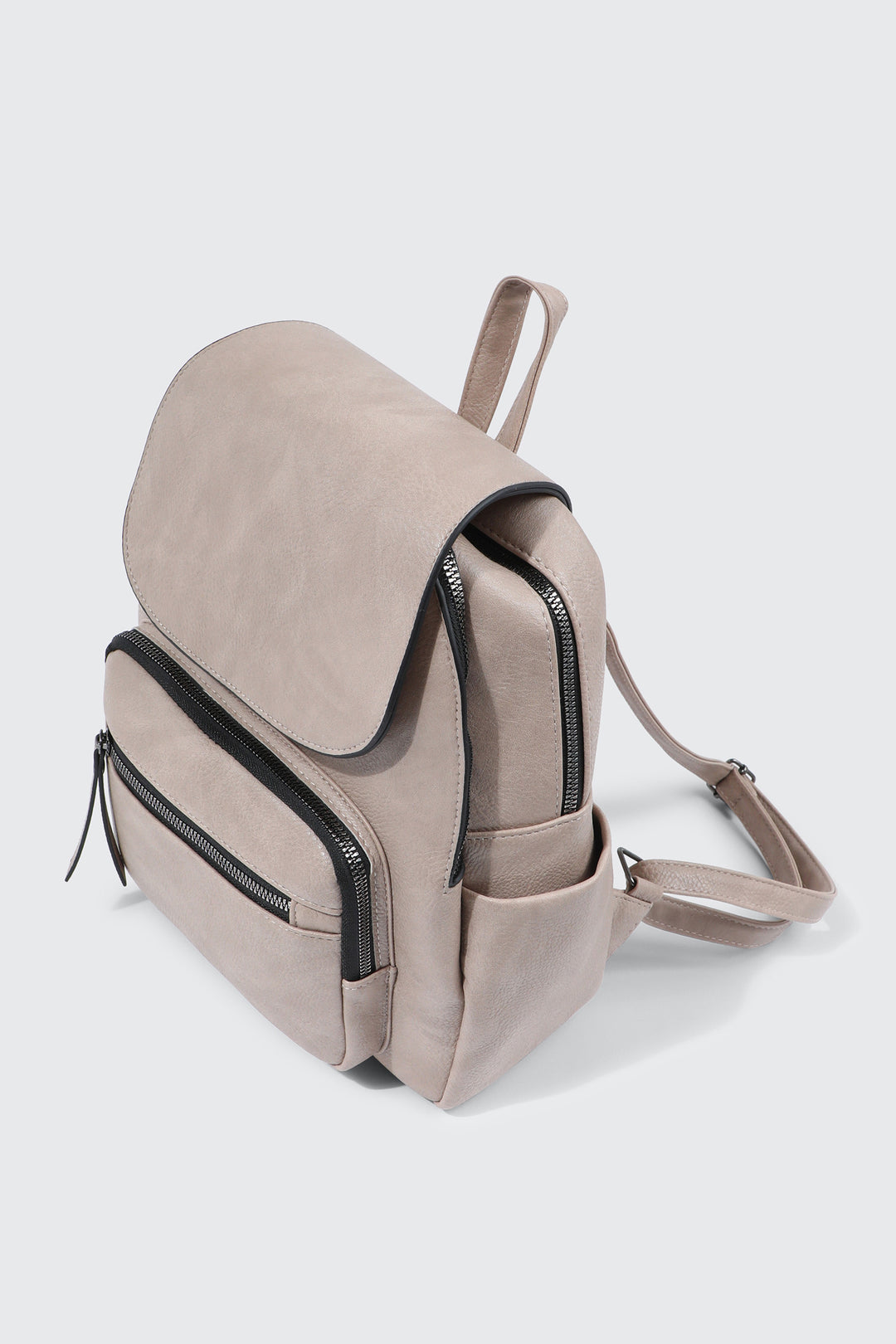 Small Faux Leather Backpack