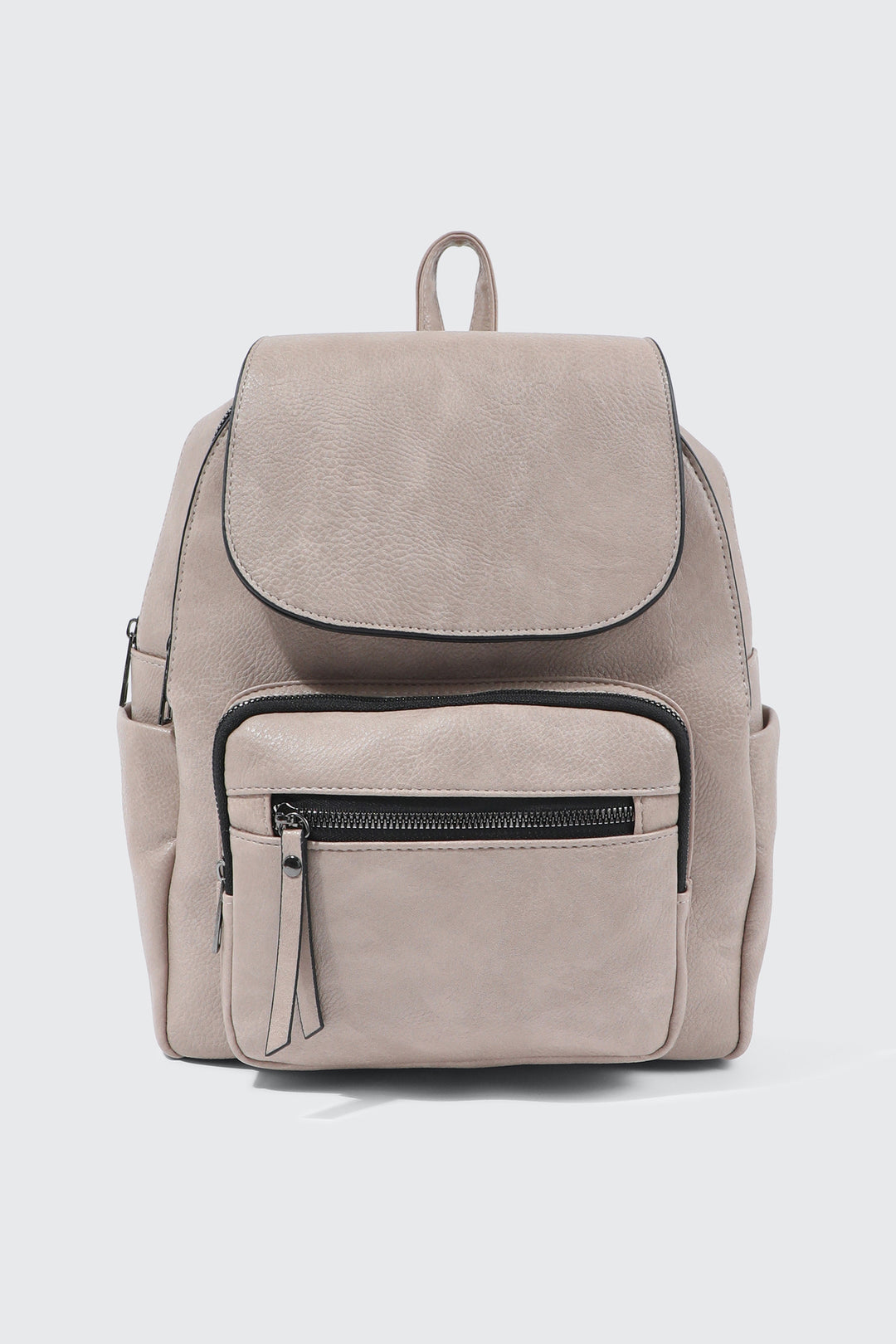 Small Faux Leather Backpack