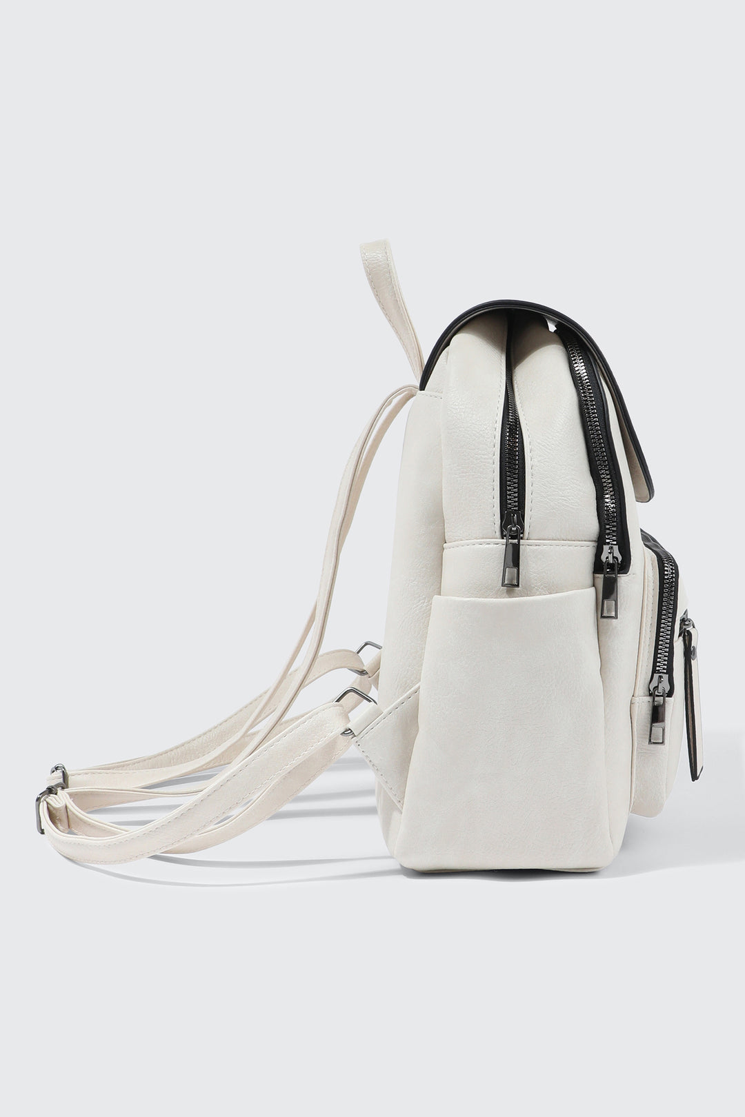 Small Faux Leather Backpack