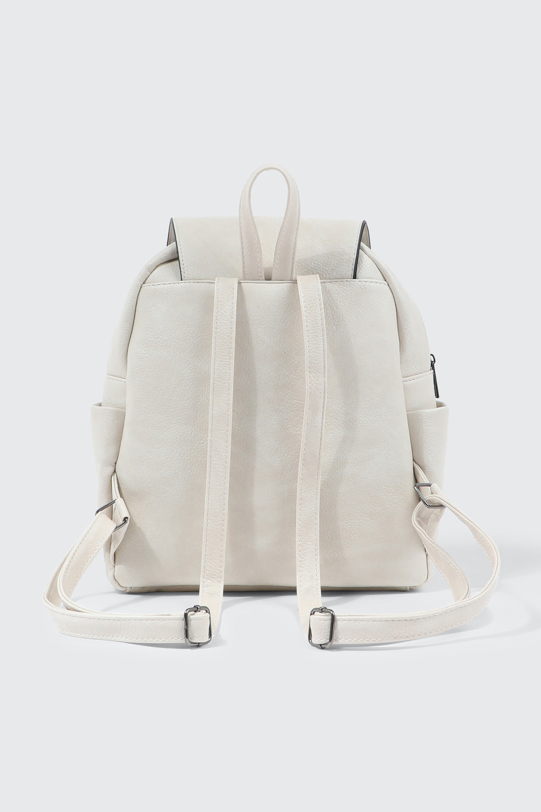 Small Faux Leather Backpack