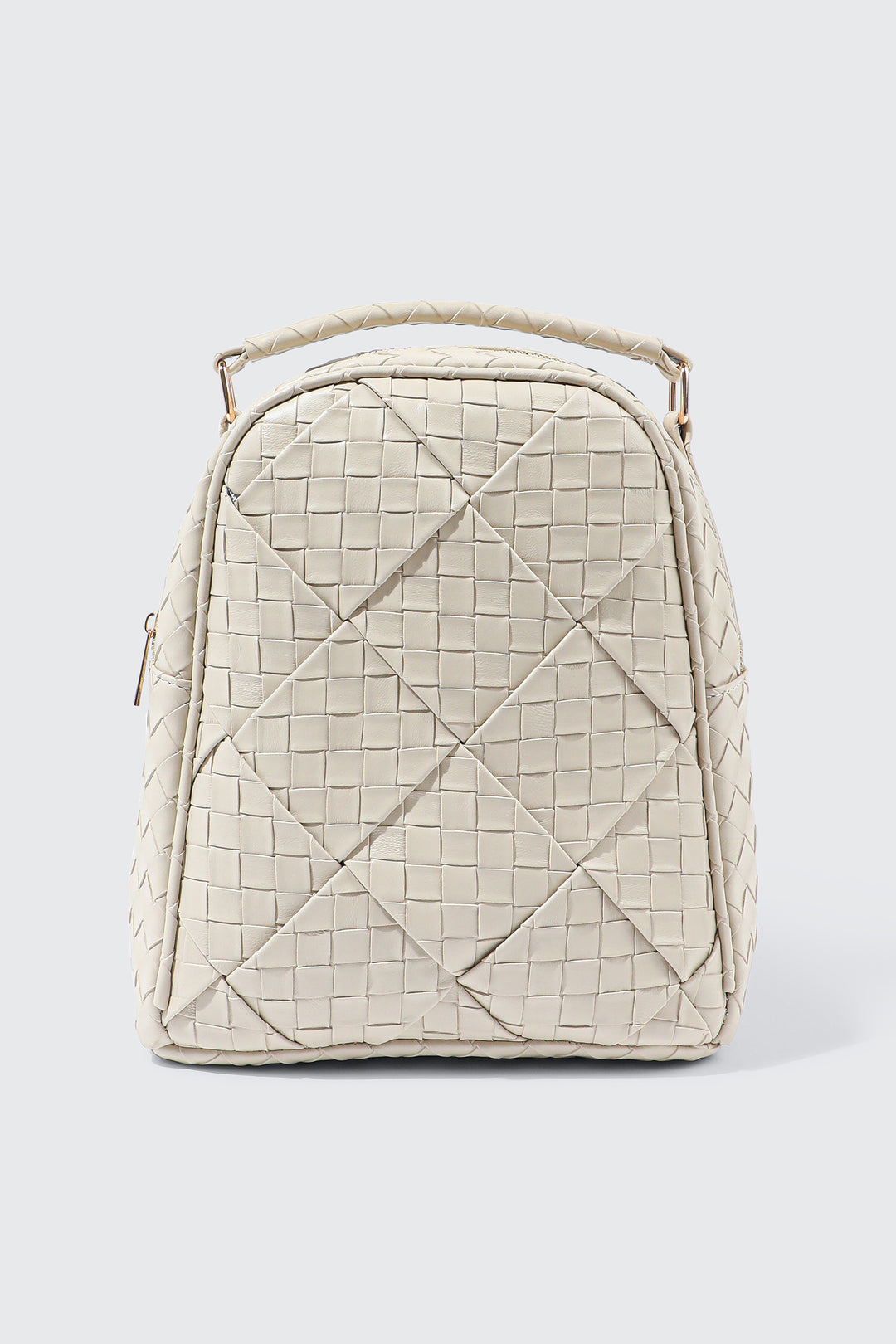 Quilted Woven Mini Backpack