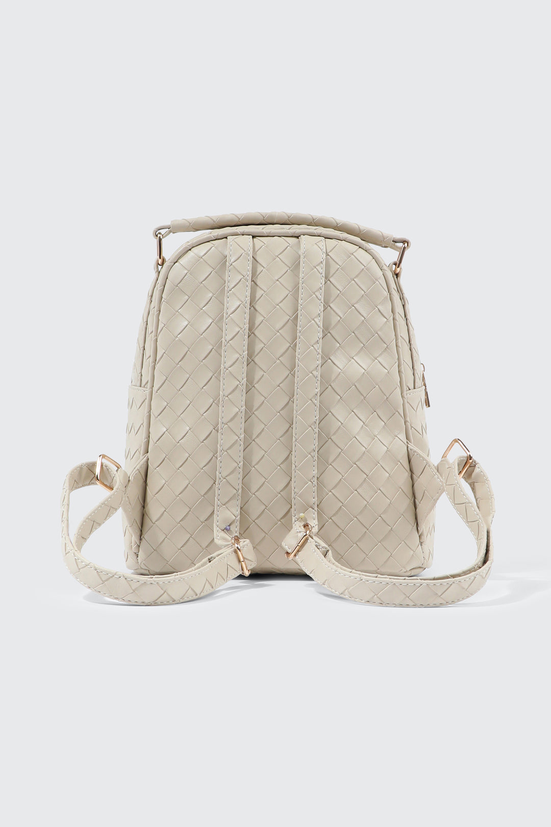 Quilted Woven Mini Backpack