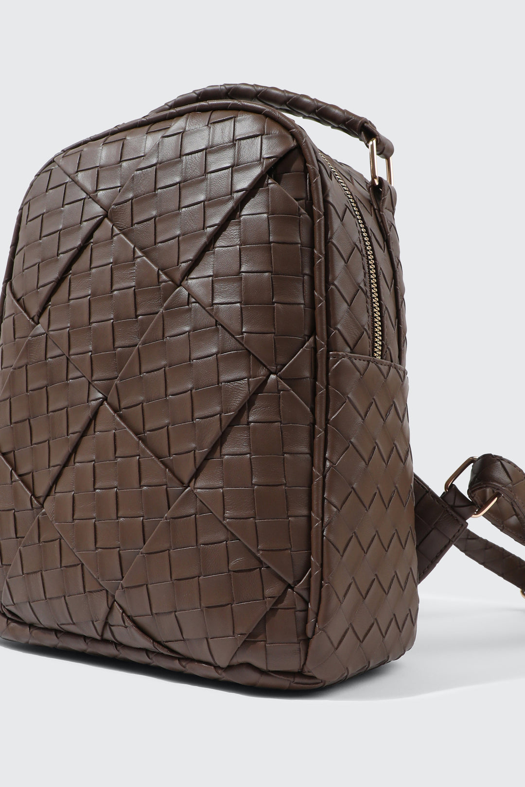 Quilted Woven Mini Backpack