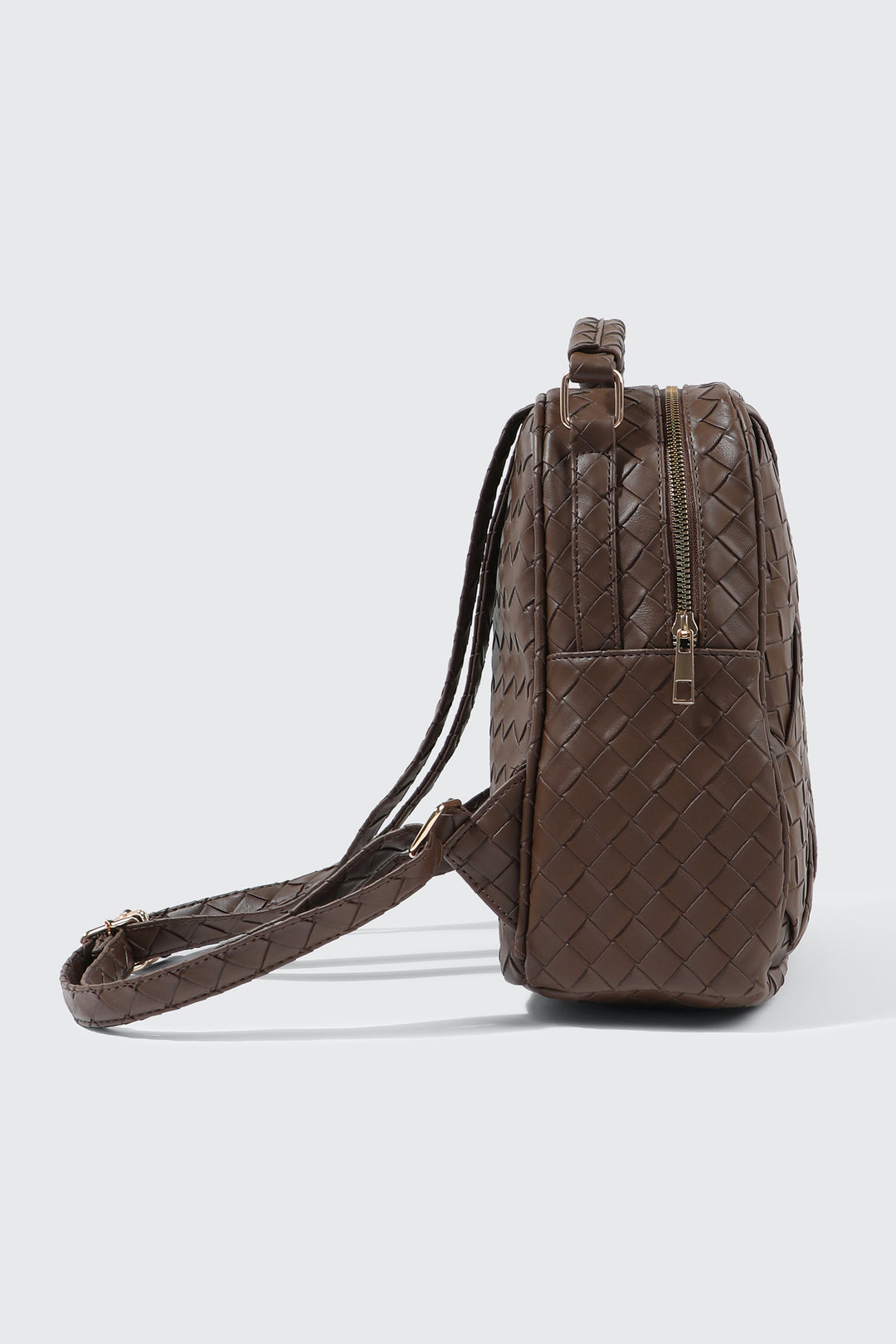 Quilted Woven Mini Backpack