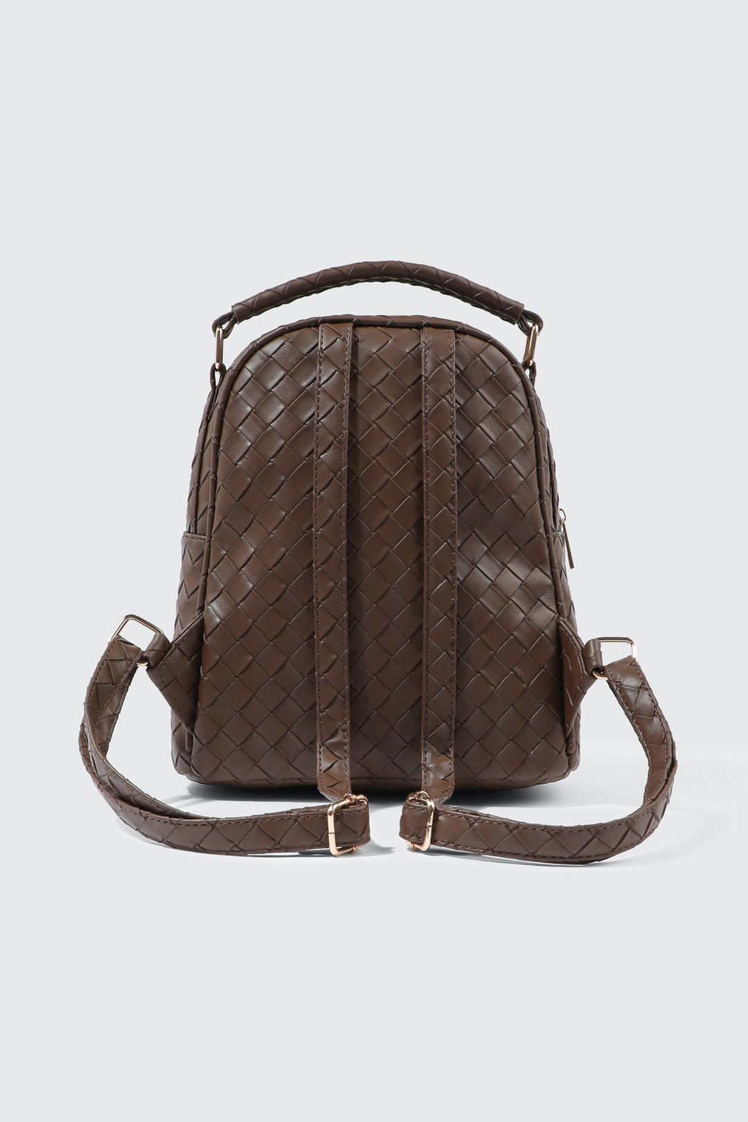 Quilted Woven Mini Backpack