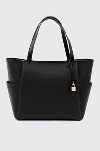Faux Leather Tote Bag