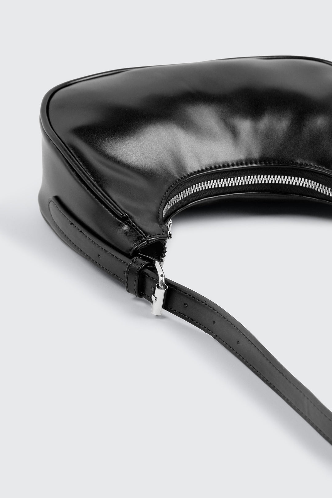 Faux Leather Shoulder Bag