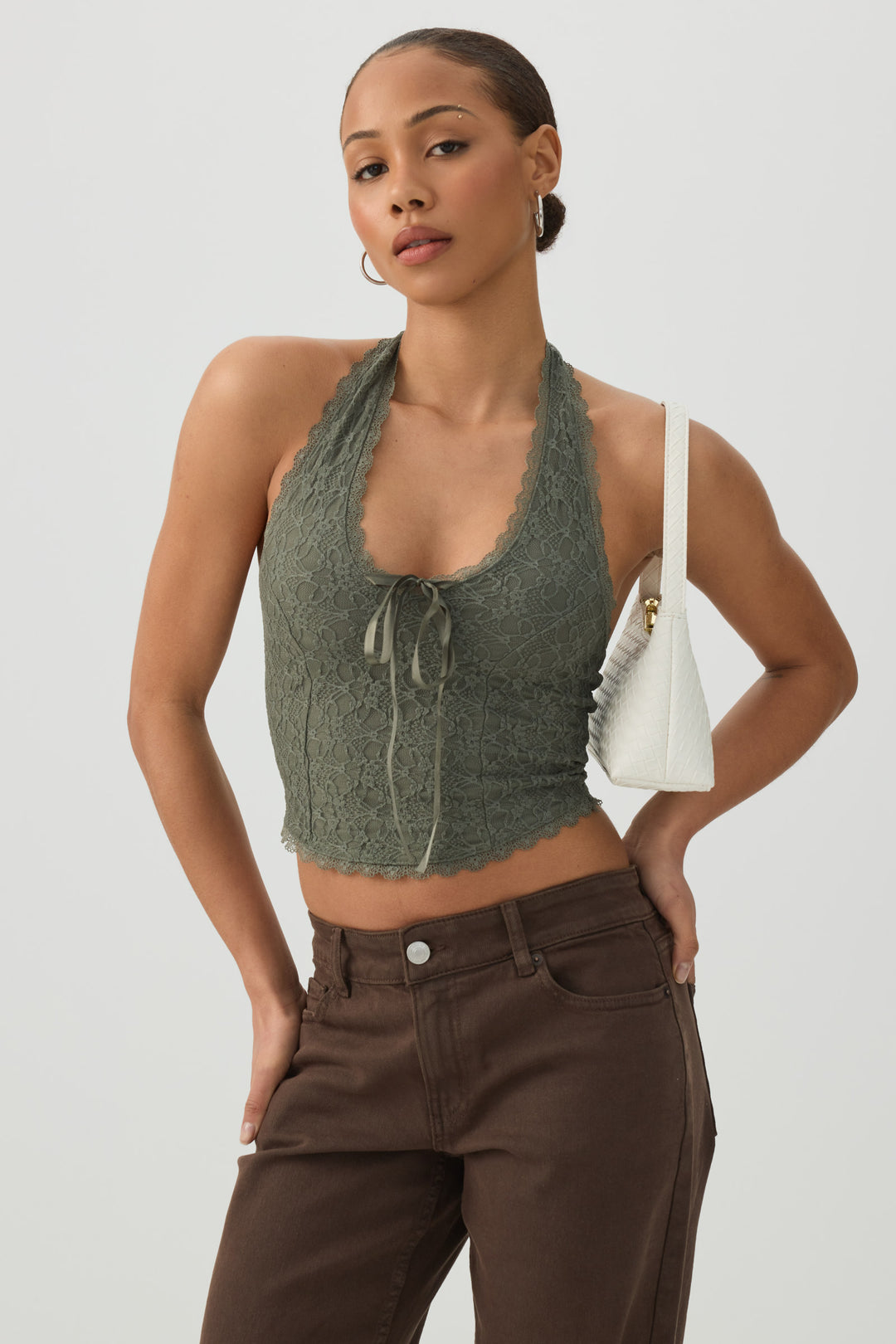 Woven Structured Handbag