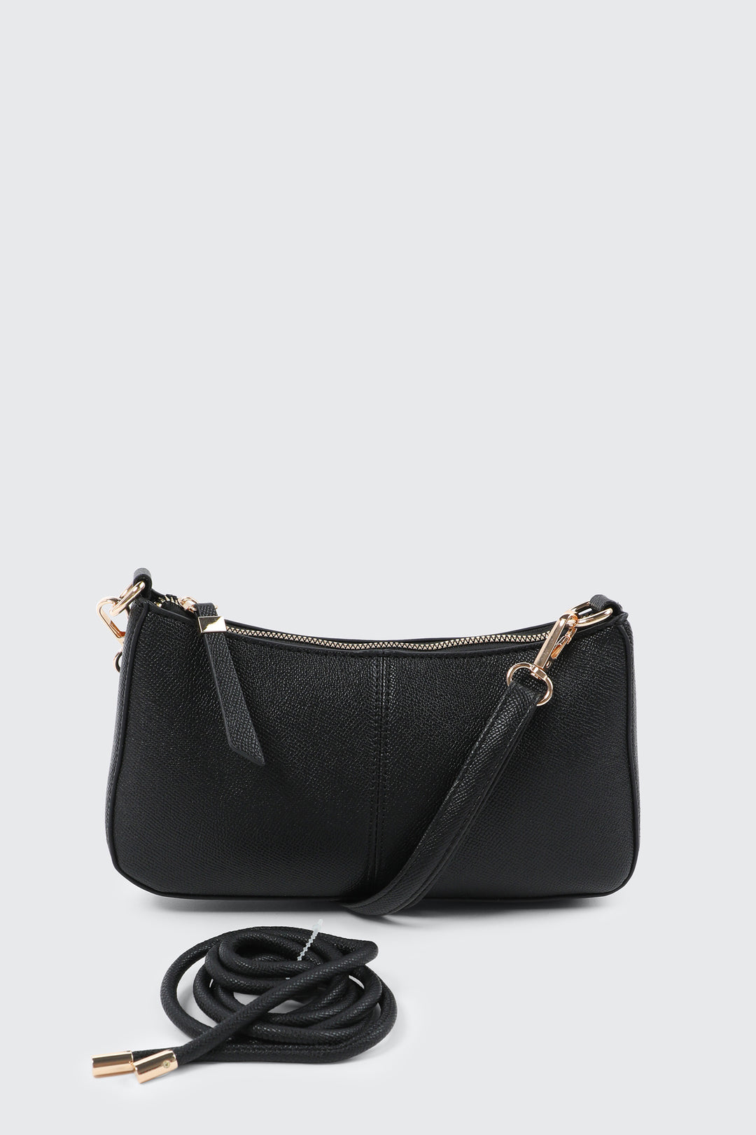 Knotted Handle Shoulder Bag with Crossbody Strap