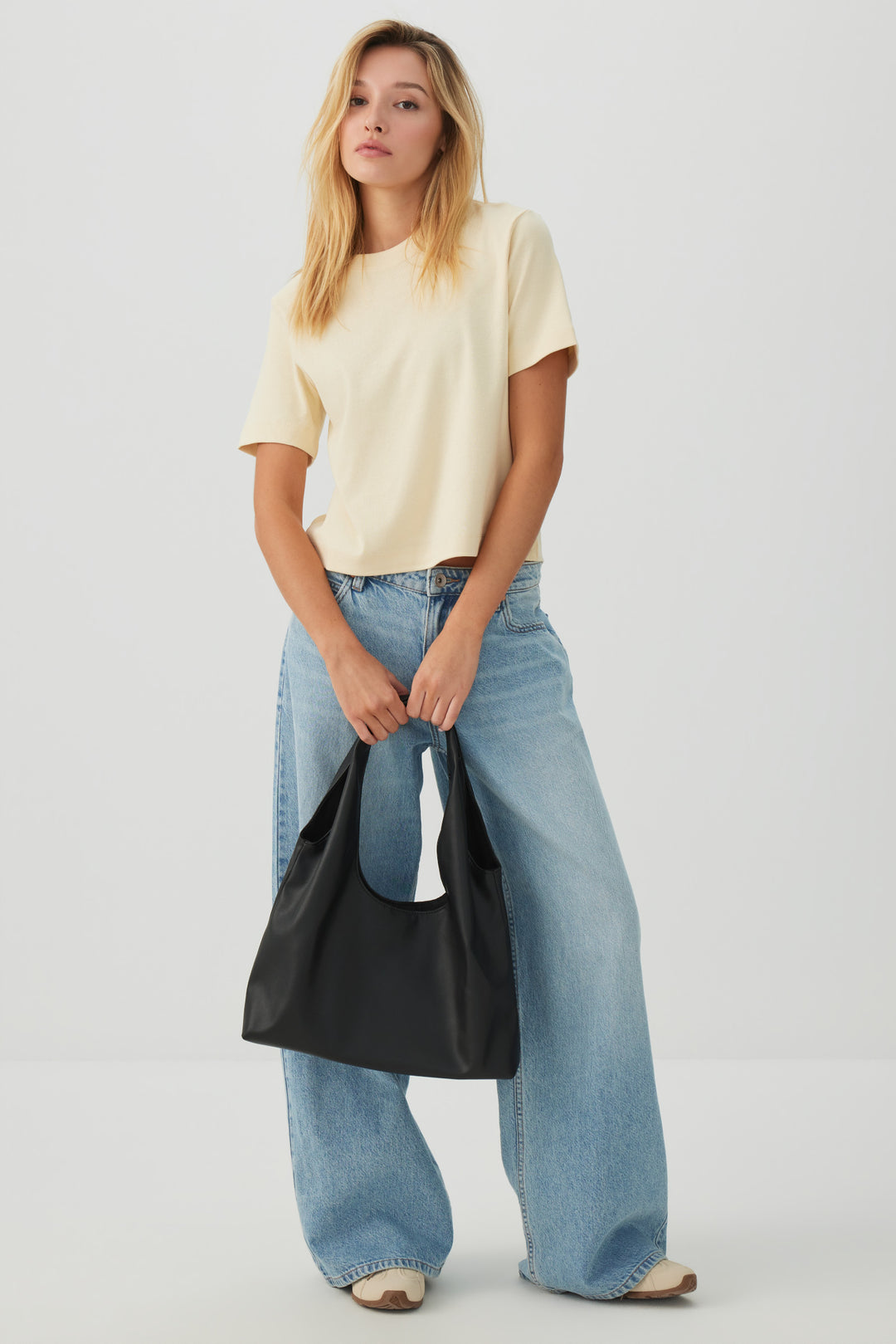 Large Twisted Handle Shoulder Bag