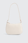 Crescent Faux Leather Shoulder Bag