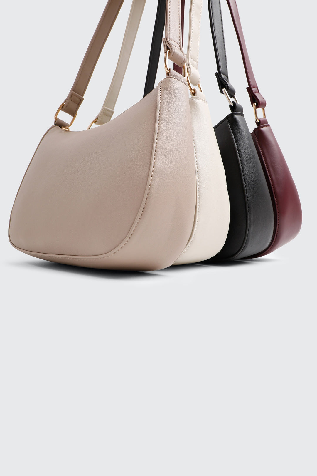 Sac d'épaule arrondi en faux cuir