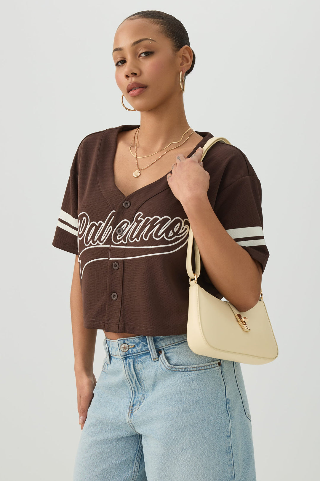 Shoulder Bag with Turn Lock