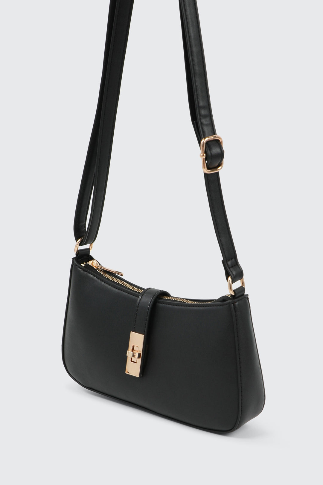 Shoulder Bag with Turn Lock