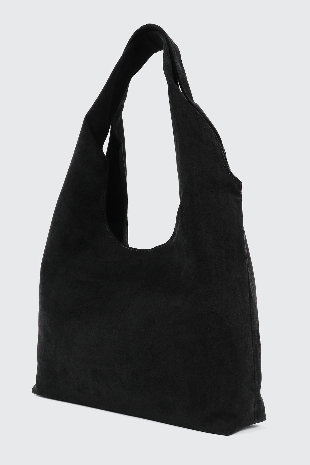 Suede Shoulder Tote