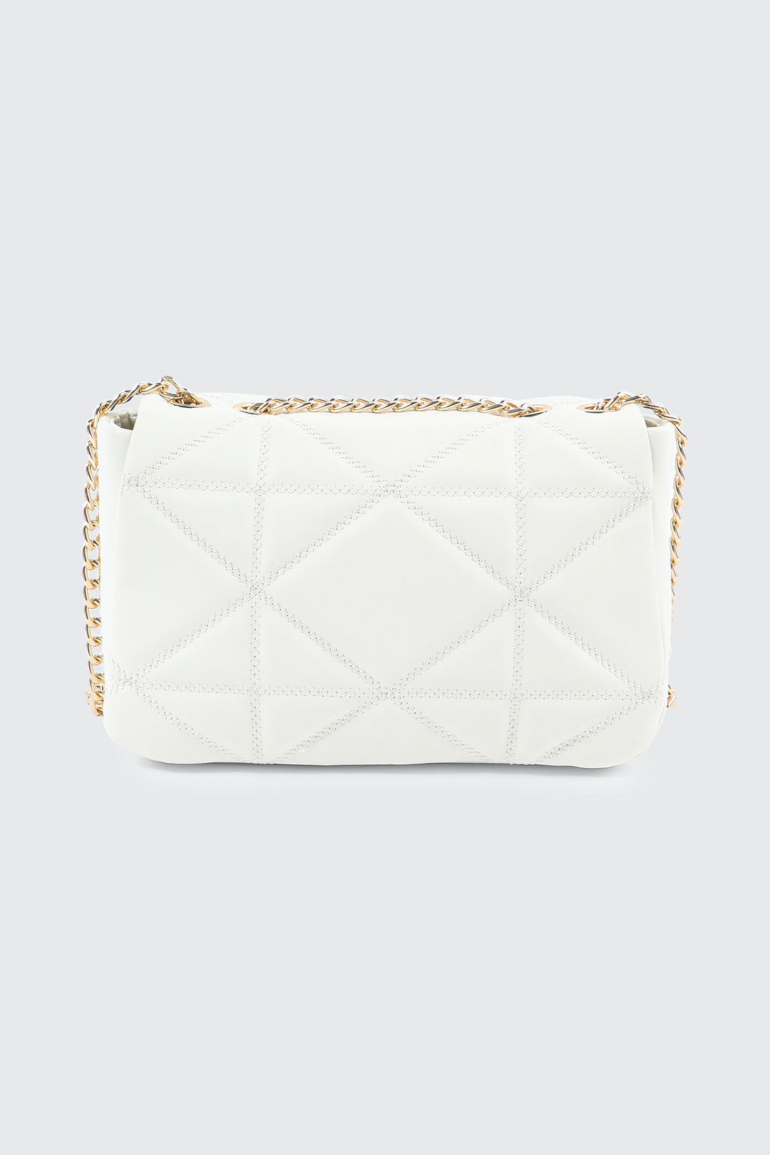 Quilted Faux Leather Crossbody Bag