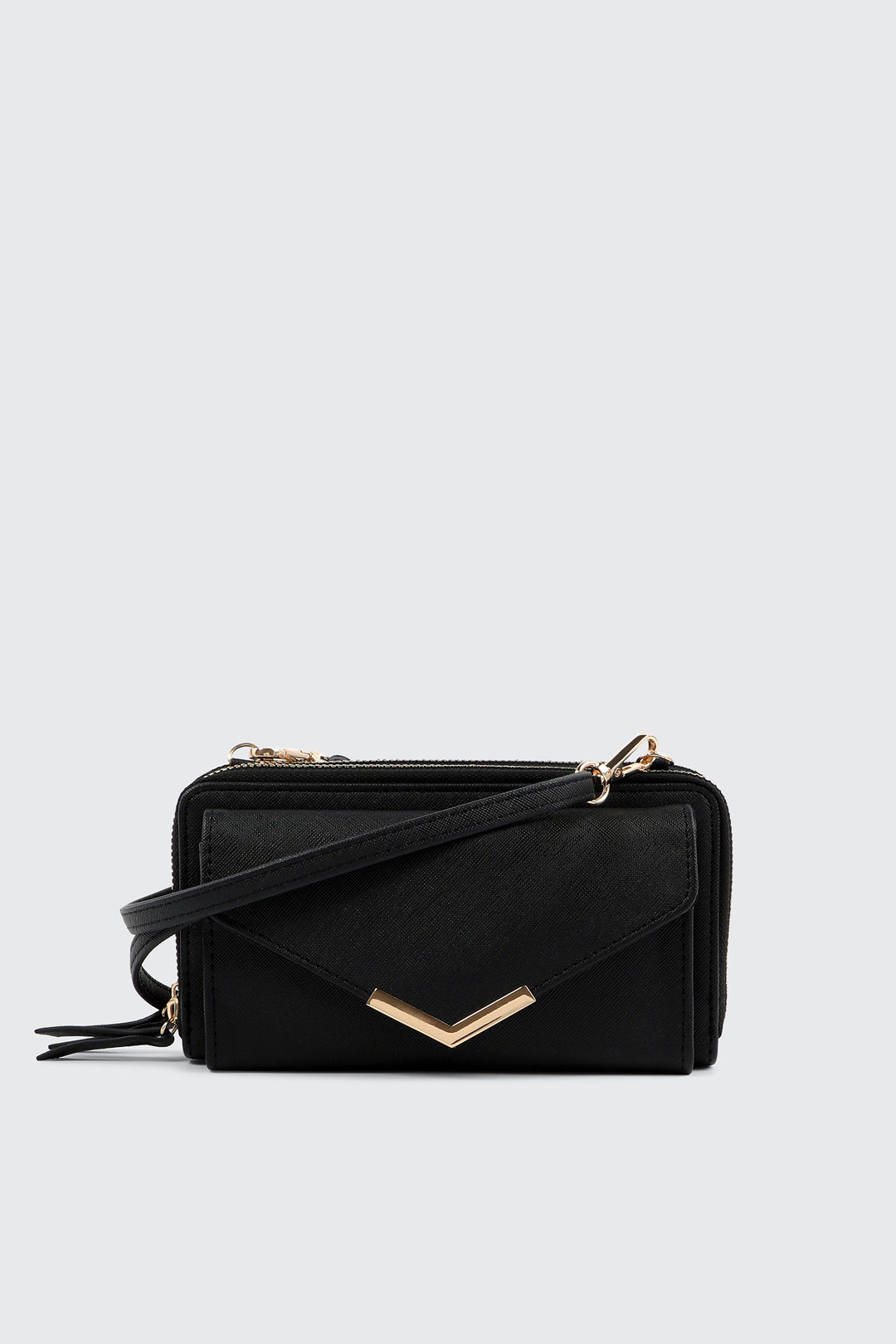 Portefeuille bandoulière en faux cuir